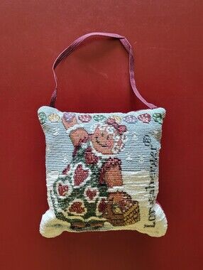 NEW Longaberger Christmas Gingerbread Girl Pillow Door Knob Hanger Plush